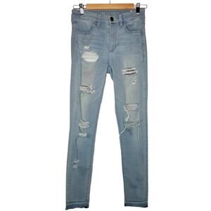 American Eagle Jeans Womens 4 Super Super Stretch Hi Rise Jeggings